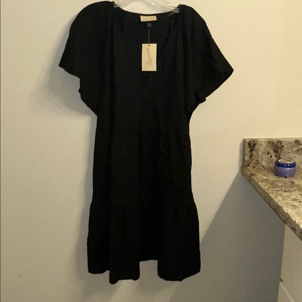 Women's Flutter Short Sleeve Mini Skater
Dress - Universal Thread™ Black XL